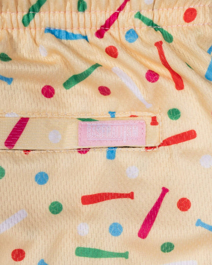 Batter Up Bakery Confetti Cupcake Diamond Mesh Shorts