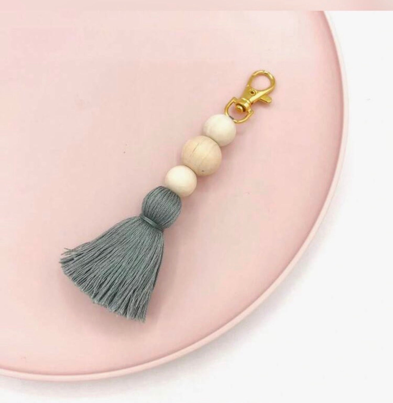Beaded Tassle Keychain