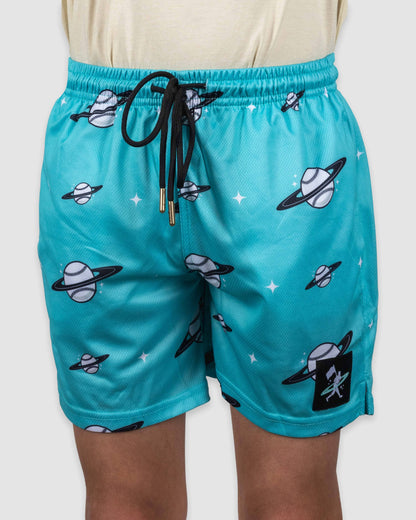 Space Ball Diamond Mesh Shorts