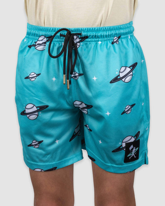 Space Ball Diamond Mesh Shorts