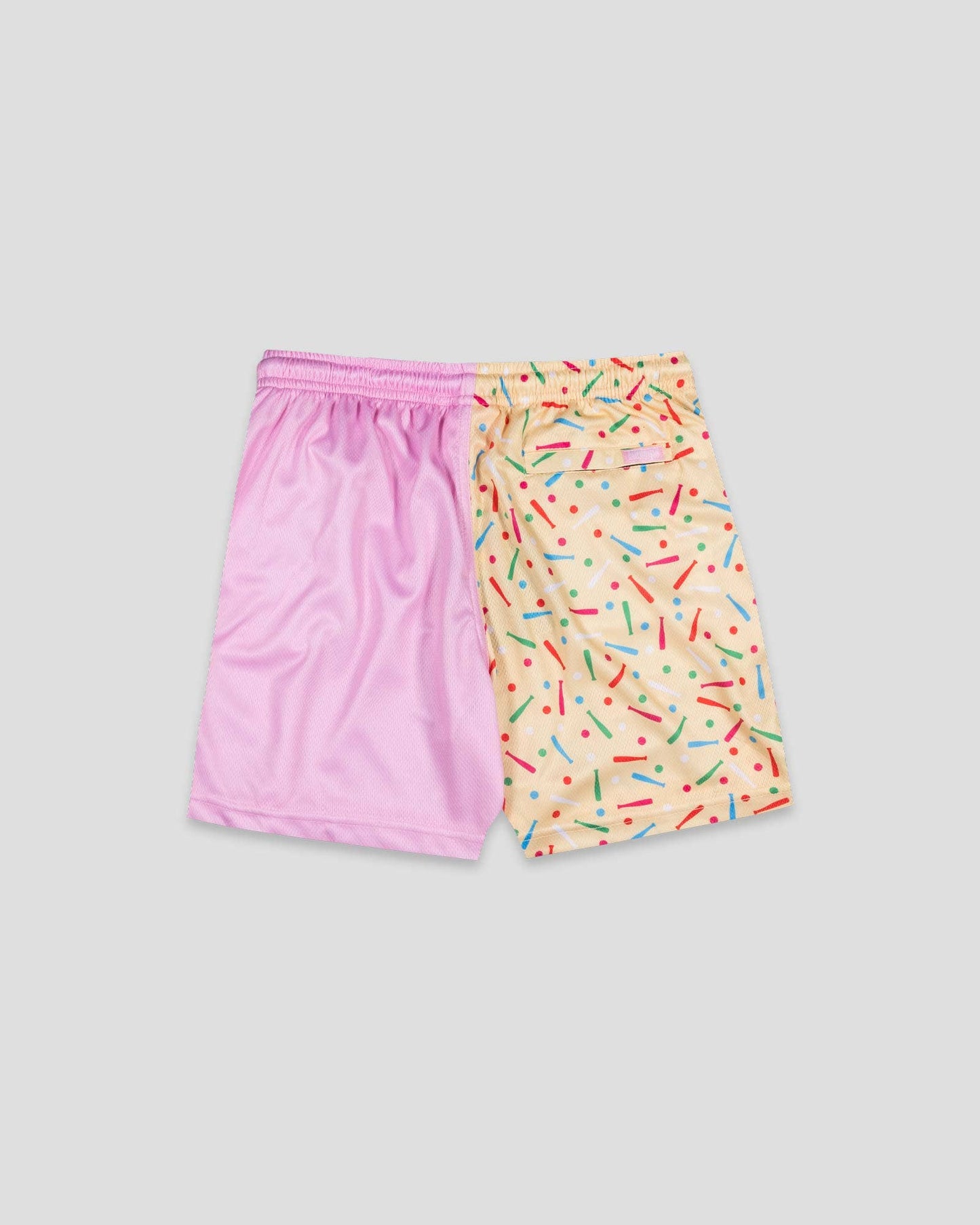 Batter Up Bakery Confetti Cupcake Diamond Mesh Shorts
