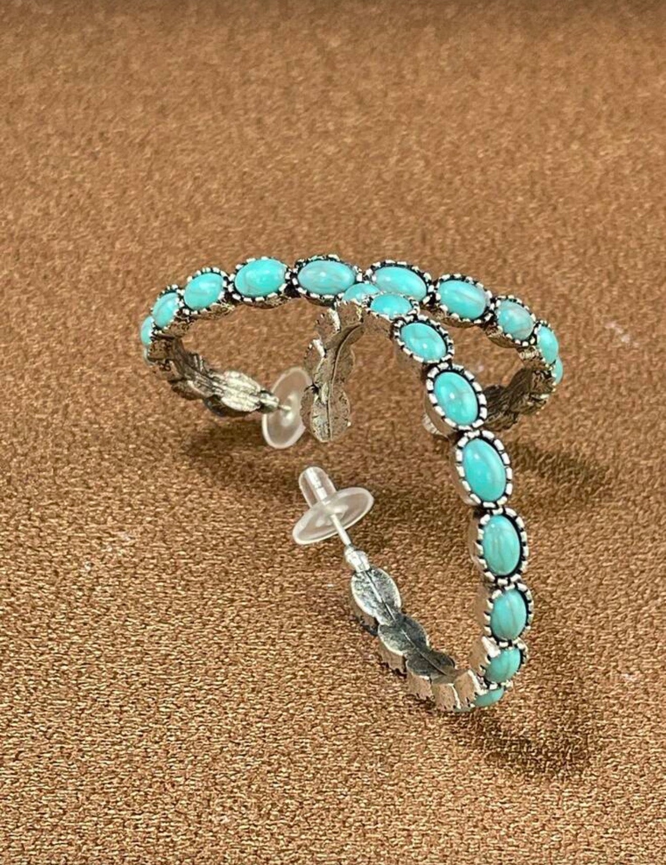 Turquoise Hoop Earrings