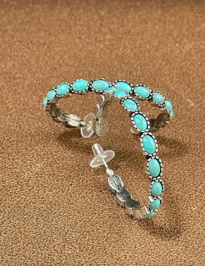 Turquoise Hoop Earrings