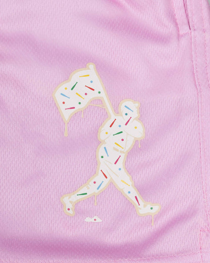 Batter Up Bakery Confetti Cupcake Diamond Mesh Shorts